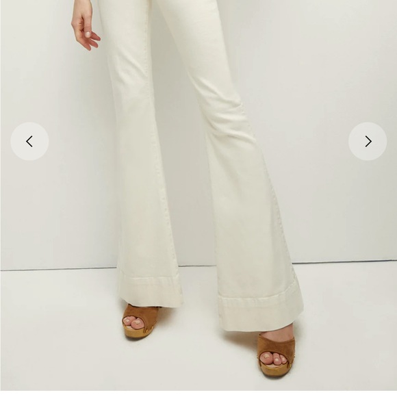 NWT Veronica Beard Sheridan Jeans, ecru, 31 - Picture 2 of 4